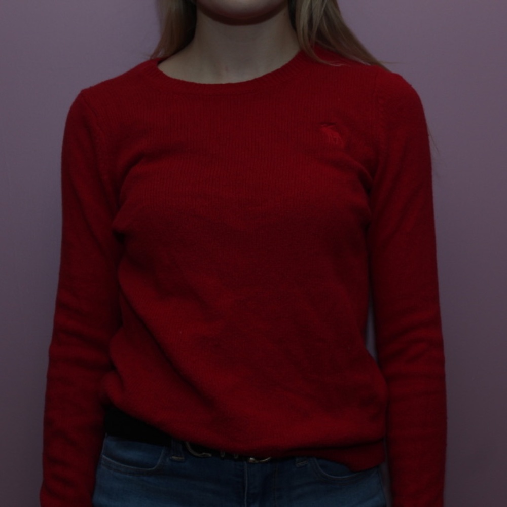 Abercrombie & Fitch Classic Red Sweater